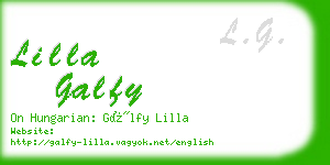 lilla galfy business card